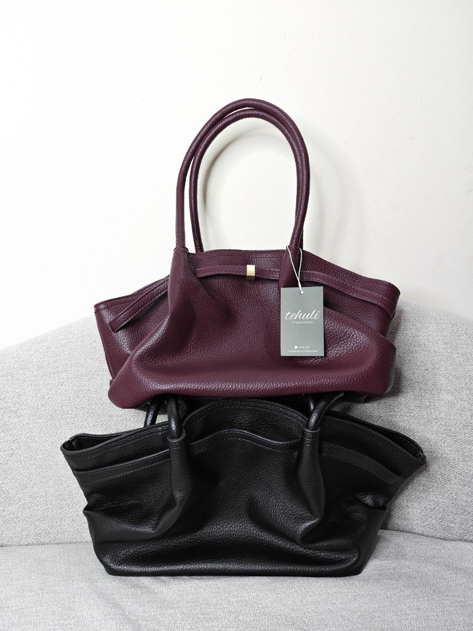 Litchi Pattern Shoulder Bag view 8