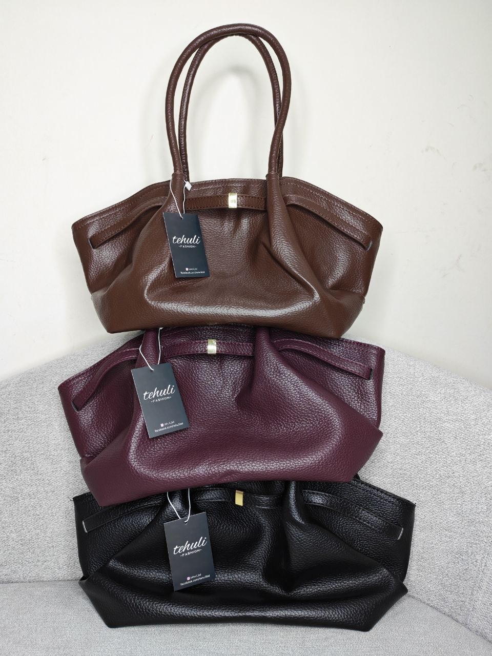 Litchi Pattern Shoulder Bag view 17