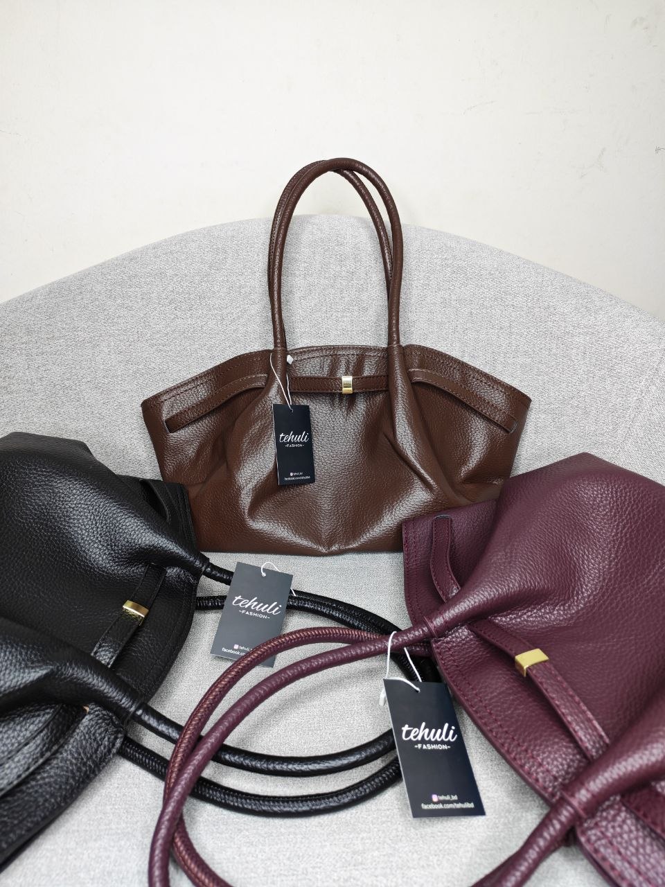 Litchi Pattern Shoulder Bag view 13