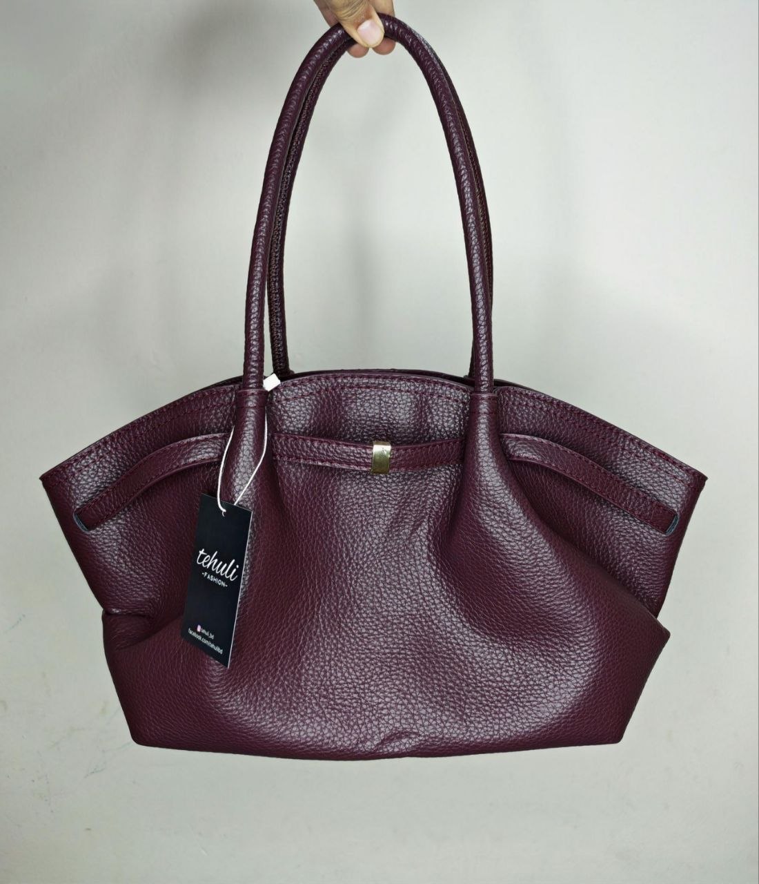 Litchi Pattern Shoulder Bag view 5
