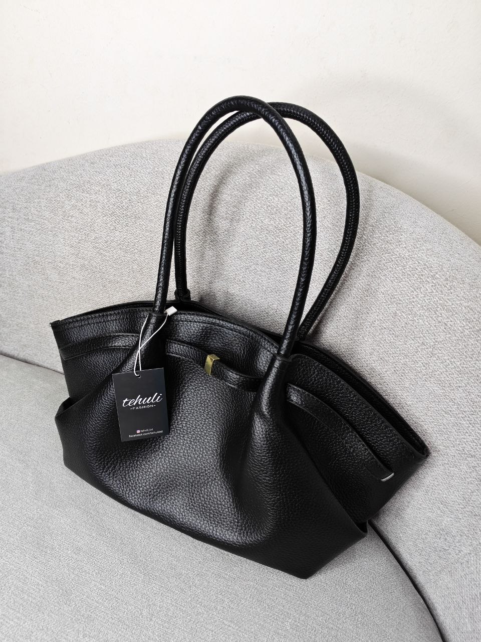 Litchi Pattern Shoulder Bag view 4
