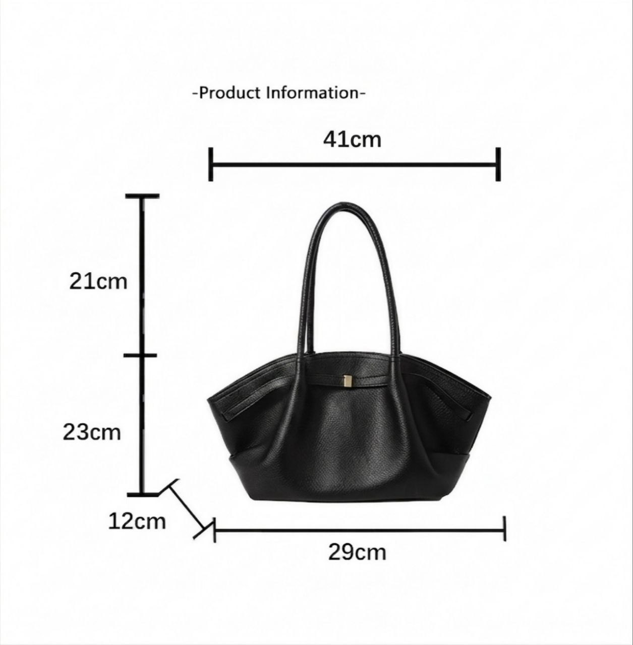 Litchi Pattern Shoulder Bag view 14